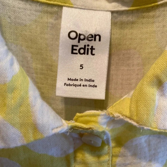 OPEN EDIT NEW NWT GIRLS DRESS YELLOW FORMAL EASTER WEDDING SUMMER SPRING SIZE 5 - Picture 5 of 7